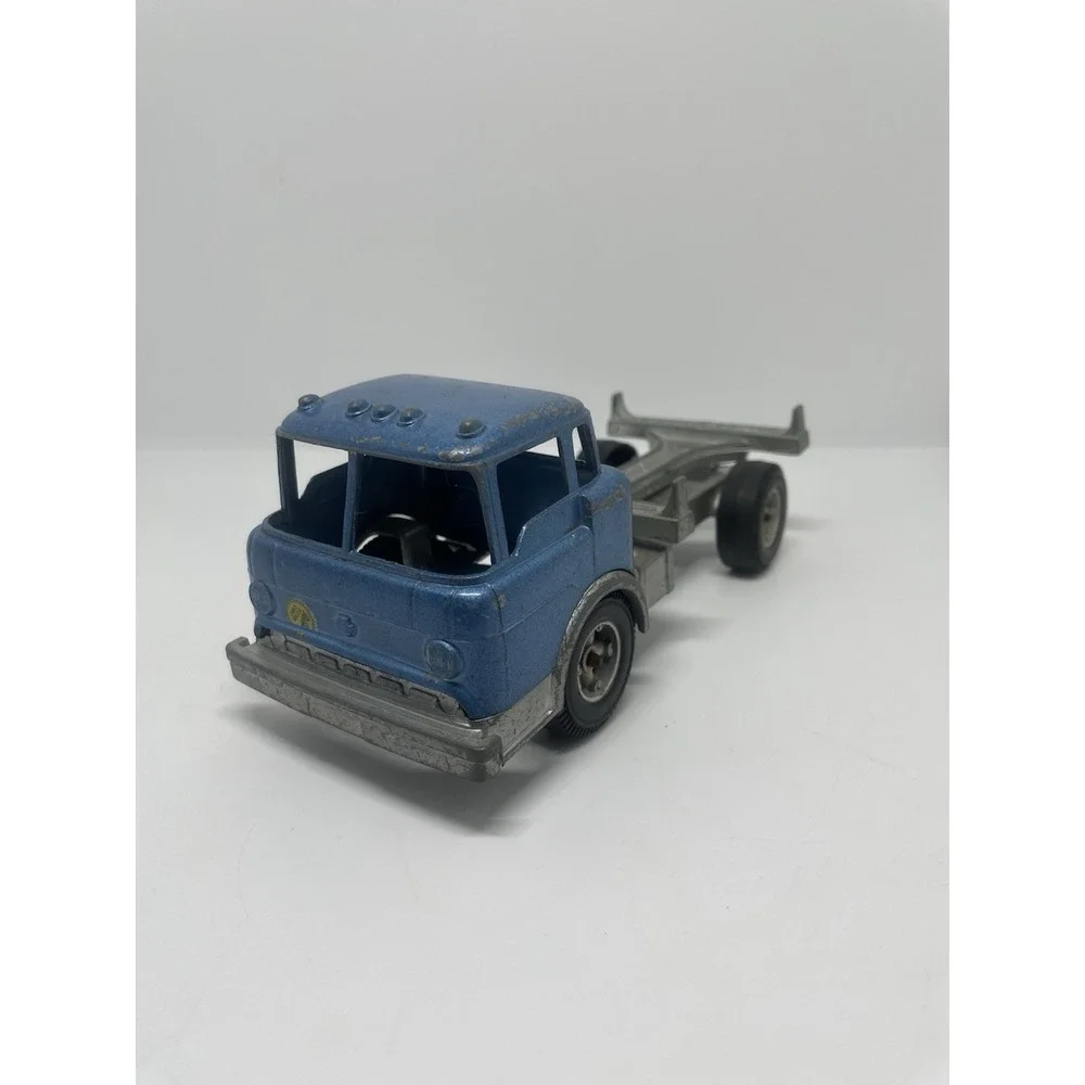 Hubley #1490 vintage Log Truck Rolls Great‎ And Bed Is Nice BLUE